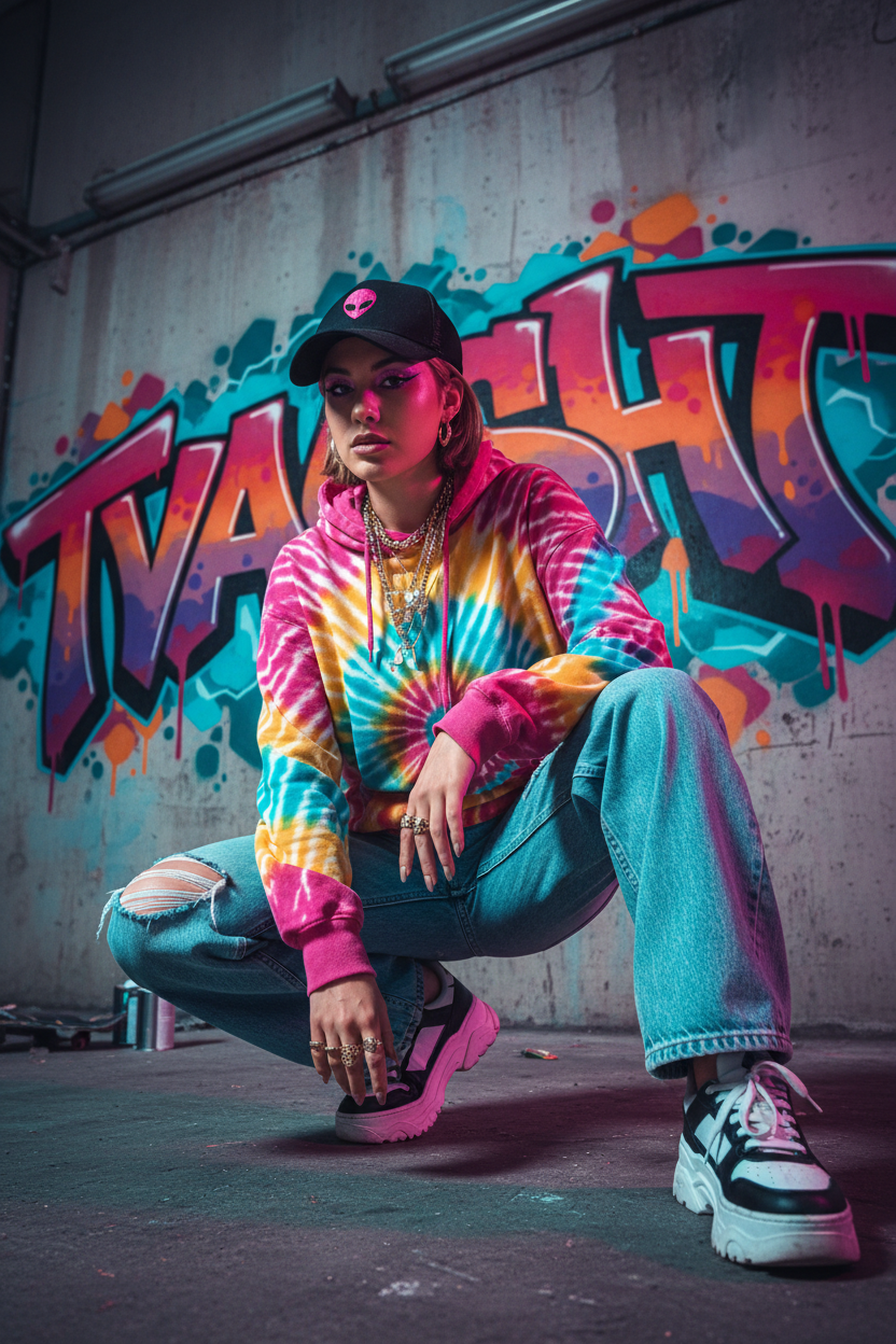 Tvaasht women's - tie-dye crouch